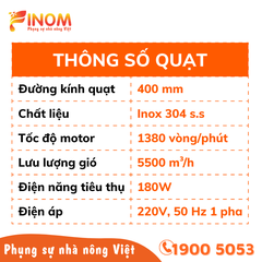 Quạt đối lưu không khí trong nhà màng FF400
