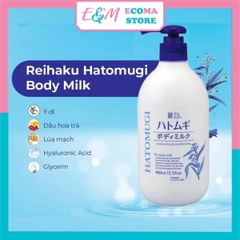 SỮA DƯỠNG THỂ LÀM TRẮNG DA HATOMUGI BODY MILK 400ML
