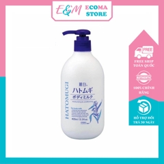 SỮA DƯỠNG THỂ LÀM TRẮNG DA HATOMUGI BODY MILK 400ML