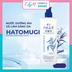 NƯỚC HOA HỒNG TONER DƯỠNG ẨM TRẮNG DA SE KHÍT LỖ CHÂN LÔNG HATOMUGI Ý DĨ 500ML NHẬT BẢN - ECOMA