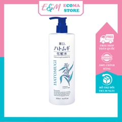 NƯỚC HOA HỒNG TONER DƯỠNG ẨM TRẮNG DA SE KHÍT LỖ CHÂN LÔNG HATOMUGI Ý DĨ 500ML NHẬT BẢN - ECOMA