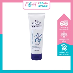 SỮA RỬA MẶT TRẮNG DA TẠO BỌT DỊU NHẸ Ý DĨ HATOMUGI 17OG NHẬT BẢN ECOMA