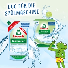 Hộp viên rửa chén hữu cơ Frosch All in 1 hương chanh 50 viên – Sạch bóng an toàn, thân thiện với môi trường