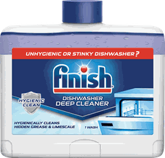 Chai 250ml Dung Dịch Vệ Sinh Sạch Sâu Cặn Bẩn Máy Rửa Chén Finish Hương Soda (EU) – (Khuyên Dùng 3 Tháng 1 Lần)