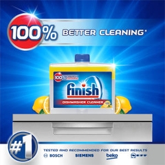 Chai 250ml Dung Dịch Vệ Sinh Sạch Sâu Cặn Bẩn Máy Rửa Chén Finish Hương Chanh (EU) – (Khuyên Dùng 3 Tháng 1 Lần)