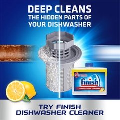Combo 4 món Finish Tối Ưu: Túi 110 viên All in 1 + nước làm bóng 800ml + muối 1.5kg + vệ sinh máy 250ml