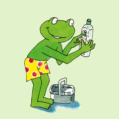 Chai Xịt Vệ Sinh Phòng Tắm, Loại Bỏ Bụi Frosch 500ml (Hương Mâm Xôi/ Chanh/ Nho)