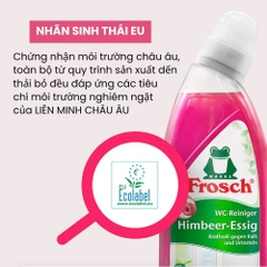 Chai Dung Dịch Tẩy Bồn Cầu Frosch 750ml (Hương Mâm Xôi/ Chanh)