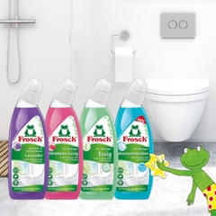 Chai Dung Dịch Tẩy Bồn Cầu Frosch 750ml (Hương Chanh/ Mâm Xôi)