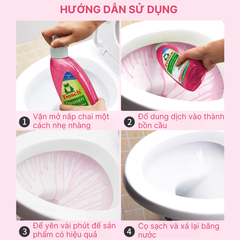 Chai Dung Dịch Tẩy Bồn Cầu Frosch 750ml (Hương Mâm Xôi/ Chanh)
