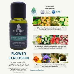 Tinh Dầu Thiên Nhiên Nước Hoa Thơm Phòng Cao Cấp Nhập Khẩu Flower Explosion YUN HUI - Với 3 Nốt Hương Sang Trọng Đặc Sắc - 15ml/50ml/100ml