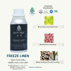 Tinh Dầu Thiên Nhiên Nước Hoa Thơm Phòng Cao Cấp Nhập Khẩu Freeze Linen YUN HUI - Với 3 Nốt Hương Sang Trọng Đặc Sắc - 15ml/50ml/100ml