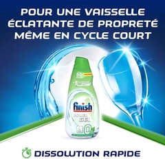 Chai 900ml Gel rửa chén Finish All in 1 Max 0% Ecolabel EU - Thân thiện môi trường, an toàn cho gia đình có trẻ nhỏ