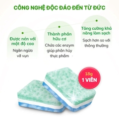 Hộp viên rửa chén hữu cơ Frosch Classic hương chanh 70 viên – Giải pháp an toàn, thân thiện với môi trường