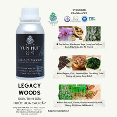 Tinh Dầu Thiên Nhiên Nước Hoa Thơm Phòng Cao Cấp Nhập Khẩu Legacy Woods YUN HUI - Với 3 Nốt Hương Sang Trọng Đặc Sắc - 15ml/50ml/100ml