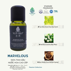 Tinh Dầu Thiên Nhiên Nước Hoa Thơm Phòng Cao Cấp Nhập Khẩu Marvelous YUN HUI - Với 3 Nốt Hương Sang Trọng Đặc Sắc - 15ml/50ml/100ml