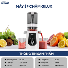 Máy ép chậm Gilux GLT88 – Công nghệ ép tiên tiến, Giữ trọn dinh dưỡng