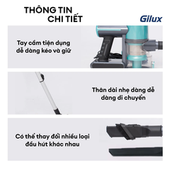 Máy hút bụi Gilux GLH72 – Công nghệ hút bụi Mạnh mẽ, Tiện lợi
