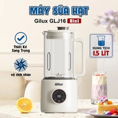 Máy làm sữa hạt đa năng Gilux GLJ16 – 8in1 – Xay nấu sữa hạt êm ái, độ ồn thấp nhất thị trường