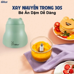 Máy xay đa năng cầm tay Gilux 0.3L – Nhỏ gọn, tiện lợi phù hợp xay đồ ăn dặm cho bé