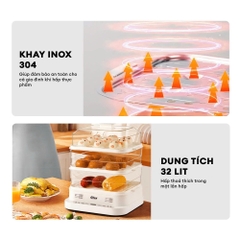 Nồi hấp điện đa năng Gilux GLD 99 – Hấp nhanh, ăn lành, giữ trọn dưỡng chất
