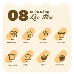 Nồi kho hầm điện Gilux GLN85 Giữ trọn dinh dưỡng – Giải pháp hoàn hảo cho Món Hầm, Kho, Ninh Xương