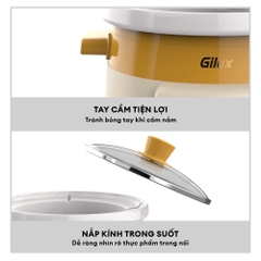 Nồi kho hầm điện Gilux GLN85 Giữ trọn dinh dưỡng – Giải pháp hoàn hảo cho Món Hầm, Kho, Ninh Xương