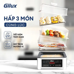Nồi lẩu hơi đa năng 3 tầng Gilux GLD11Z – Giải pháp nấu ăn lành mạnh, tiện lợi cho gia đình hiện đại