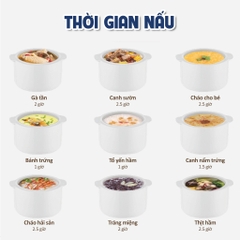 Nồi nấu chậm Gilux 1L - Nồi nấu cháo chậm 6 Chức năng Đa năng An toàn Tiện lợi