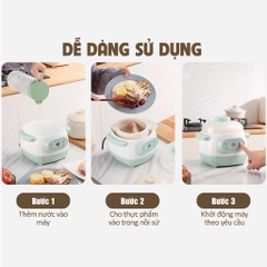 Nồi nấu chậm Gilux 1L - Nồi nấu cháo chậm 6 Chức năng Đa năng An toàn Tiện lợi