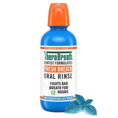 [Hương Mild Mint – Bạc hà dịu nhẹ] Nước súc miệng TheraBreath cho người lớn – Hết hôi miệng, mát miệng, hơi thở thơm lâu