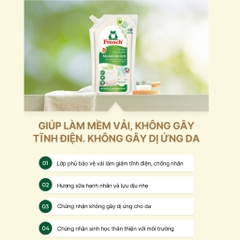 Túi Nước Xả Vải Hữu Cơ Frosch 1L (Hương Sữa Hạnh Nhân/ Lựu)