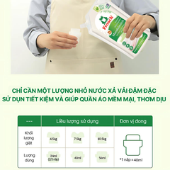 Túi Nước Xả Vải Hữu Cơ Frosch 1L (Hương Sữa Hạnh Nhân/ Lựu)