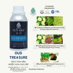 Tinh Dầu Thiên Nhiên Nước Hoa Thơm Phòng Cao Cấp Nhập Khẩu Oud Treasure YUN HUI - Với 3 Nốt Hương Sang Trọng Đặc Sắc - 15ml/50ml/100ml