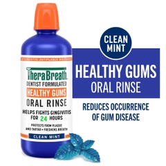 [Hương Clean Mint – Bạc hà sạch mát] Nước súc miệng TheraBreath cho người lớn – Hết hôi miệng, mát miệng, hơi thở thơm lâu