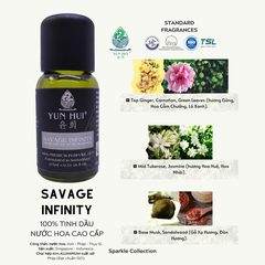 Tinh Dầu Thiên Nhiên Nước Hoa Thơm Phòng Cao Cấp Nhập Khẩu Savage Infinity YUN HUI - Với 3 Nốt Hương Sang Trọng Đặc Sắc - 15ml/50ml/100ml