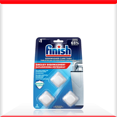 Vỉ 3 Viên Vệ Sinh Bảo Trì Máy Rửa Chén Finish (EU) – (Vỉ 3 viên - Khuyên dùng 1 tháng 1 lần/viên)