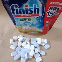 Túi 150 viên rửa chén Finish Power Cube – Giải pháp làm sạch bát đĩa toàn diện cho máy rửa chén Mini Nhật & máy rửa chén 7-8-9 bộ