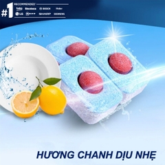 Hộp 120 viên rửa chén Finish Essential GIGA VALUE PACK – 6x Tính Năng – Hương Chanh – Hàng mới 2025