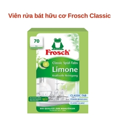Hộp viên rửa chén hữu cơ Frosch Classic hương chanh 70 viên – Giải pháp an toàn, thân thiện với môi trường