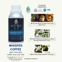 Tinh Dầu Thiên Nhiên Nước Hoa Thơm Phòng Cao Cấp Nhập Khẩu Whisper Coffee YUN HUI - Với 3 Nốt Hương Sang Trọng Đặc Sắc - 15ml/50ml/100ml