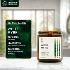 Hàng Trưng Bày - (QUÀ TẶNG) Nến Thơm Thư Giản Cao Cấp Jalin Hương White Mynk - 100g/200g