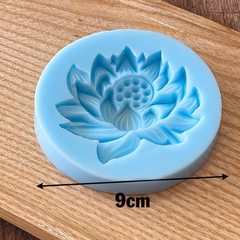 000444K2_Khuôn silicon Sen tạo hình bánh Trung Thu hiện đại, nhận xôi, làm bánh rau câu 4D