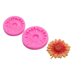 000483K5_Khuôn silicon Hoa Cúc nhiều cánh làm bánh thạch rau câu hoa nổi 4d