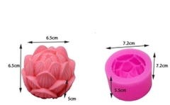 000137K2_Khuôn silicon búp sen làm rau câu 4d làm bánh mâm cúng hoa sen