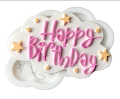 000057K12_Khuôn silicon chữ Happy Birthday trang trí bánh