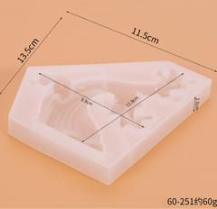 Khuôn silicon làm rau câu thân cây hoa mai hoa đào 11,9cm