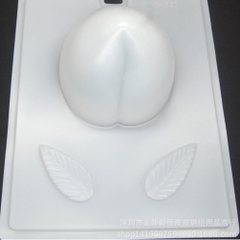 000496K188_Khuôn nhựa 1 quả đào to 6 in/Khuôn 2 quả đào/ Vĩ 8 quả đào/ Vĩ 9 quả đào dùng đổ thạch rau câu 3D, 4D