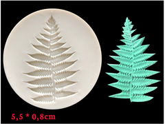 000308K11_Khuôn silicon 1 lá cây dương xỉ tạo hình rau câu 4d hoa nổi
