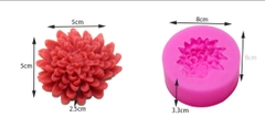 000139K5_Khuôn silicon Hoa Cúc nhiều cánh trang trí làm rau câu 4d